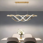 Skylar Gold Modern LED Linear Chandelier