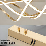 Skylar Gold Modern LED Linear Chandelier