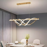 Skylar Gold Modern LED Linear Chandelier