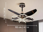 Melodic LED Smart Voice Assist Fan Chandelier