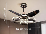 Melodic LED Smart Voice Assist Fan Chandelier