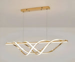 Skylar Gold Modern LED Linear Chandelier