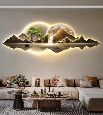 Peak LED Modern Wall Art