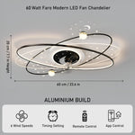 Faro LED Smart Voice Assist Fan Chandelier