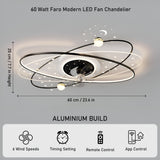 Faro LED Smart Voice Assist Fan Chandelier