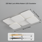 Laria White Smart Modern LED Chandelier