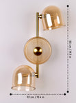 Ozark Laster Glass Modern LED Wall Light