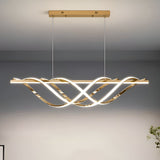 Skylar Gold Modern LED Linear Chandelier