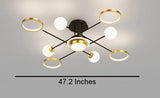 Fantasy Black LED Smart Voice Assist Chandelier