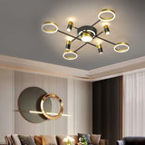 Maarten Gold LED Smart Voice Assist Chandelier