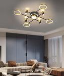 Maarten Gold LED Smart Voice Assist Chandelier