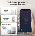 Vera LED Smart Voice Assist Fan Chandelier