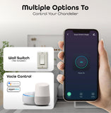 Winter LED Smart Voice Assist Chandelier 15 Hanging