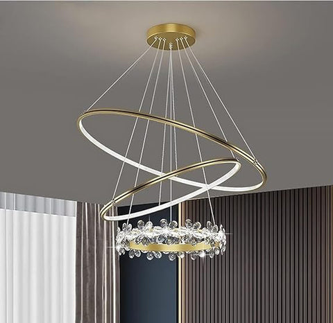 Majesty Gold LED Smart Voice Assist Chandelier