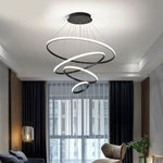 Three Rings LED Smart Voice Assist Chandelier