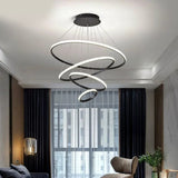 Three Rings LED Smart Voice Assist Chandelier
