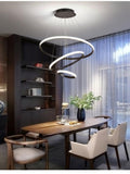 Three Rings LED Smart Voice Assist Chandelier