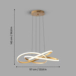 Lara Gold Modern LED Chandelier
