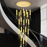 Oash Double Height Marble Hanging Chandelier