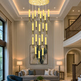 Oash Double Height Marble Hanging Chandelier