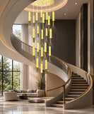 Oash Double Height Marble Hanging Chandelier