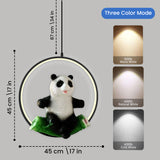 Pandora Panda Halo Ring LED Pendant Light