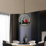 Ringlet Parrot Couple LED Pendant Light