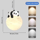 Pebble Panda Moon Pendant Light