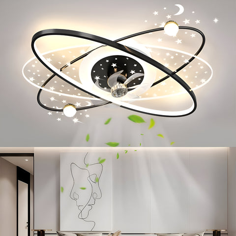 Faro LED Smart Voice Assist Fan Chandelier