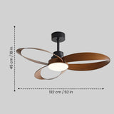 Prospero LED Smart Voice Assist Fan Chandelier
