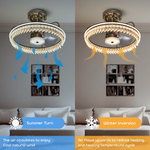 Ambience LED Smart Voice Assist Fan Chandelier