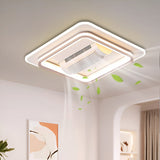 Eastino Square Modern Ceiling Fan Chandelier