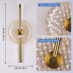 Misht Modern Glass Indoor Wall Lamp