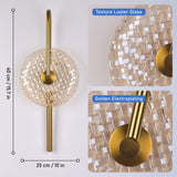 Misht Modern Glass Indoor Wall Lamp