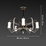 Infatuation LED Smart Voice Assist Fan Chandelier