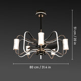 Infatuation LED Smart Voice Assist Fan Chandelier