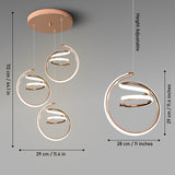 Twirl Smart Modern  Chandelier