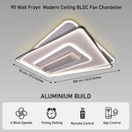 Frayn LED Smart Voice Assist Fan Chandelier