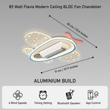 Flavia Modern Kids Fan Chandelier