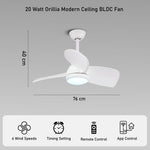 Orillia LED Smart Voice Assist Fan Chandelier