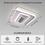 Clovis LED Smart Voice Assist Fan Chandelier