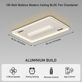 Balbino Round Modern Ceiling Fan Chandelier