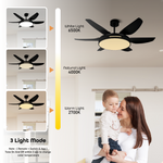 Palencia LED Smart Voice Assist Fan Chandelier