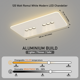 Romul White Smart Modern LED Chandelier