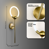 10 Watt Gold Arlo Modern LED Wall Lamp