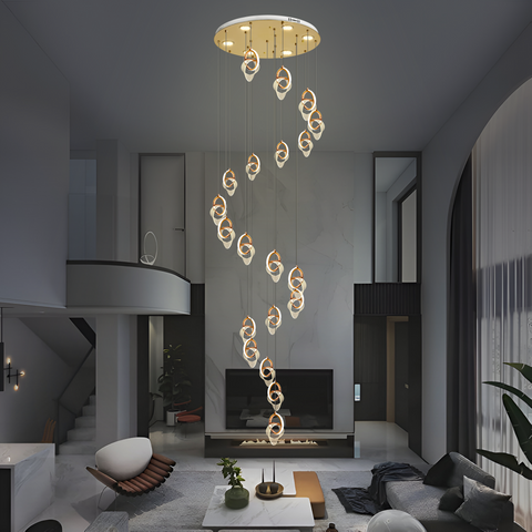 ISHI Double Height Modern LED Chandelier