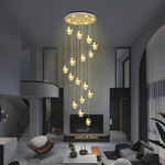 Twinkle Double Height Modern Smart LED Chandelier