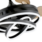 Cross LED Smart Voice Assist Fan Chandelier