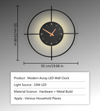 Auray LED Wall Lamp Clock