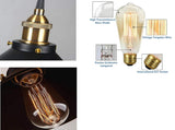 Black Retro Pendant lamp